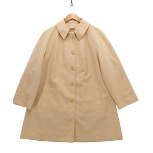 Vintage 60s 70s Misty Harbor Classic Trench Coat Rain Weather Ready Size 12